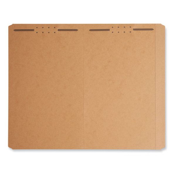 Kraft Fastener Folders, 0.75" Expansion, 2 Fasteners, Legal Size, Kraft Exterior, 50/Box