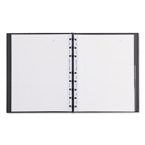 MiracleBind Notebook, 1-Subject, Medium/College Rule, Black Cover, (75) 9.25 x 7.25 Sheets
