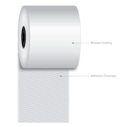 Sticky Media, 3.15" x 270 ft, White, 12 Rolls/Carton
