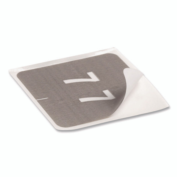 Numerical End Tab File Folder Labels, 7, 1.5 x 1.5, Gray, 250/Roll