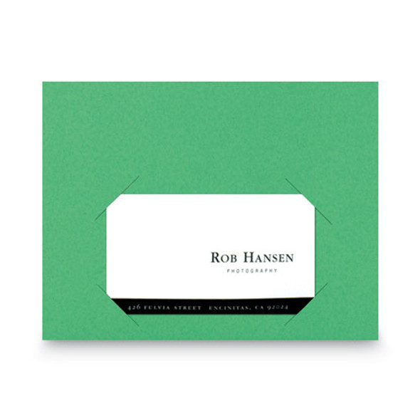 File Jackets, Letter Size, Green, 25/Pack