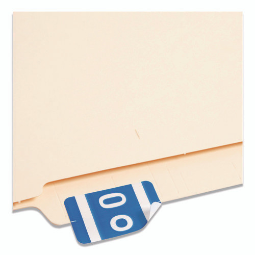 AlphaZ Color-Coded Second Letter Alphabetical Labels, O, 1 x 1.63, Dark Blue, 10/Sheet, 10 Sheets/Pack