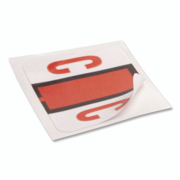 A-Z Color-Coded End Tab Filing Labels, C, 1 x 1.25, White, 500/Roll