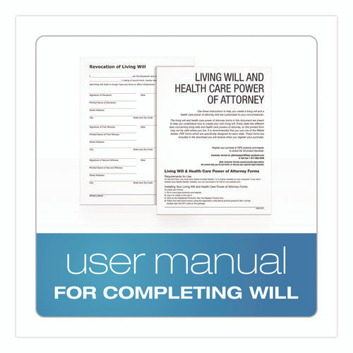 Living Will and Healthcare POA Form Kit with Instructions and Digital Download, 8.5 x 11, Unlimited Number of Forms