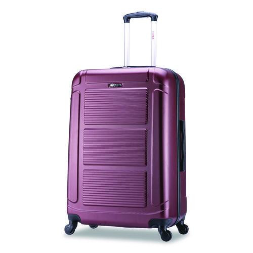 Pilot Hard Side Carry-On Suitcase, Four-Wheeled Spinner, 16.34 x 10.24 x 25.39, Wine