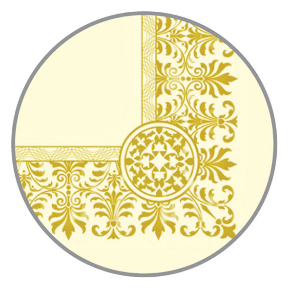 Premium Certificates, 8.5 x 11, Ivory/Gold with Fleur Gold Foil Border, 15/Pack