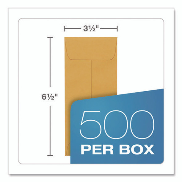 Redi-Seal Coin and Small Parts Envelope, #7, Cheese Blade Flap, Redi-Seal Adhesive Closure, 3.5 x 6.5, Kraft Brown, 500/Box Redi-Seal Coin and Small Parts Envelope, #7, Cheese Blade Flap, Redi-Seal Adhesive Closure, 3.5 x 6.5, Kraft Brown, 500/Box