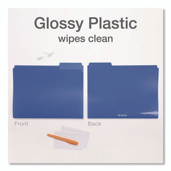 Colorful Poly File Folders, 1/3-Cut Tabs: Assorted, Letter Size, Assorted Colors, 24/Pack