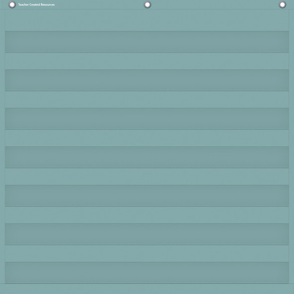 Calming Blue 7 Pocket Chart, 28" x 28"