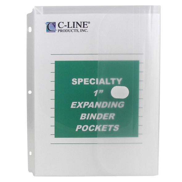 Super Heavyweight Poly Binder Pockets, Clear, Side Loading, 11" x 8.5", Pack of 10