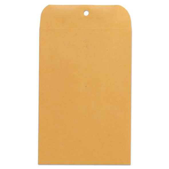 Kraft Clasp Envelope, #63, Square Flap, Clasp/Gummed Closure, 6.5 x 9.5, Brown Kraft, 100/Box
