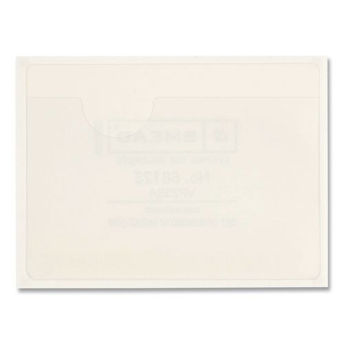 Self-Adhesive Poly Pockets, Top Load, 4.06 x 3, Clear, 100/Box