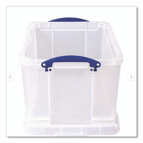 Stackable File Box, Legal Files, 14.5 x 18.5 x 12.75, Clear/Blue Accents