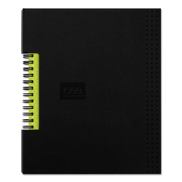 Idea Collective Professional Wirebound Hardcover Notebook, 1-Subject, Medium/College Rule, Black Cover, (80) 8 x 5.5 Sheets