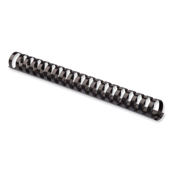 Plastic Comb Bindings, 3/4" Diameter, 150 Sheet Capacity, Black, 25/Pack