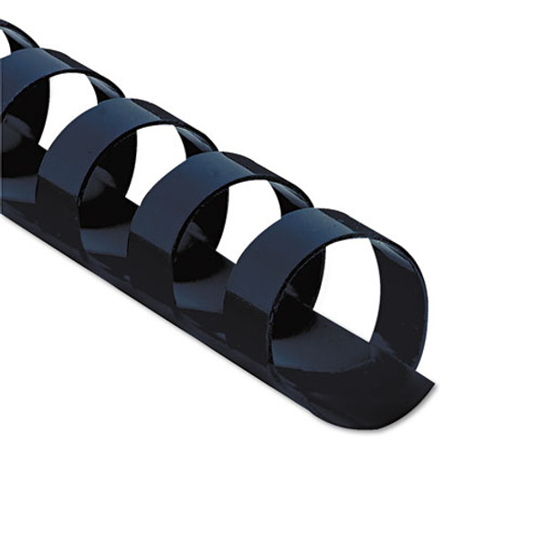 Plastic Comb Bindings, 1/2" Diameter, 90 Sheet Capacity, Navy Blue, 100/Pack