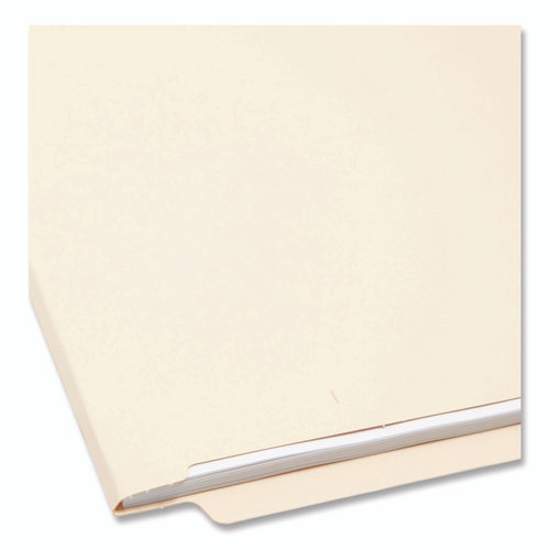 End Tab Folders with Antimicrobial Product Protection, Straight Tabs, Letter Size, 0.75" Expansion, Manila, 100/Box