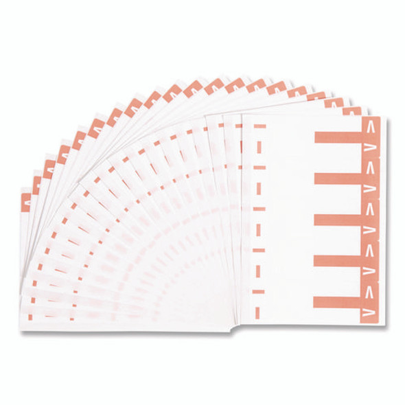 AlphaZ Color-Coded First Letter Combo Alpha Labels, I/V, 1.16 x 3.63, Pink/White, 5/Sheet, 20 Sheets/Pack
