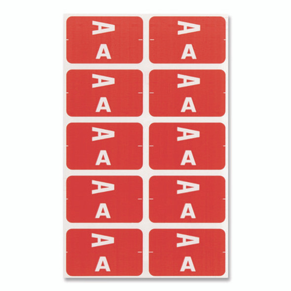 AlphaZ Color-Coded First Letter Combo Alpha Labels, I/V, 1.16 x 3.63, Pink/White, 5/Sheet, 20 Sheets/Pack