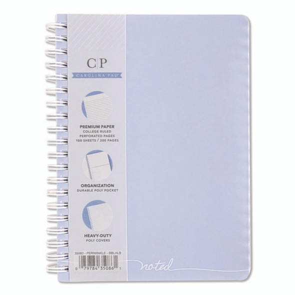 Noted Personal Notebook, Medium/College Rule, Randomly Assorted Cover Color, (100) 7 x 5 Sheets