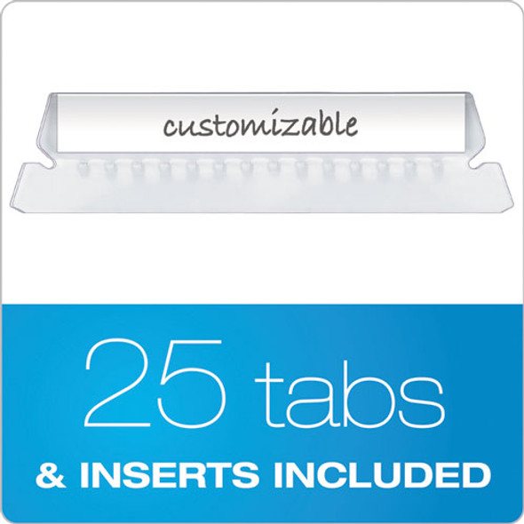 Glow Hanging File Folders, Letter Size, 1/5-Cut Tabs, Assorted Colors, 25/Box
