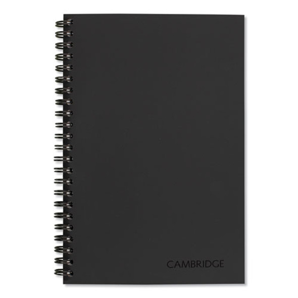 Wirebound Guided Business Notebook, QuickNotes List-Management Format, Dark Gray Linen Cover, (80) 8 x 5 Sheets