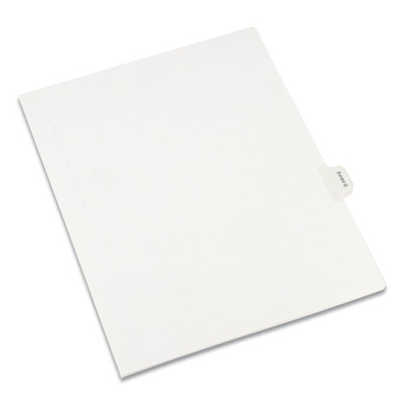 Allstate-Style Legal Side Tab Dividers, 26-Tab, Exhibit G, 11 x 8.5, White, 25/Pack