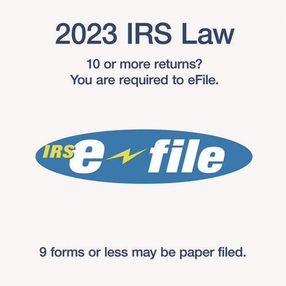 2-Part 1096 Continuous Feed Tax Forms, Fiscal Year: 2024, Two-Part Carbonless, 8 x 11, 10 Forms Total