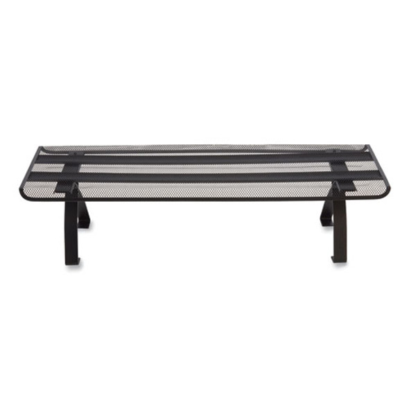 Wire Mesh Raised Shelf, 26.57 x 1.5 x 7.48, Black