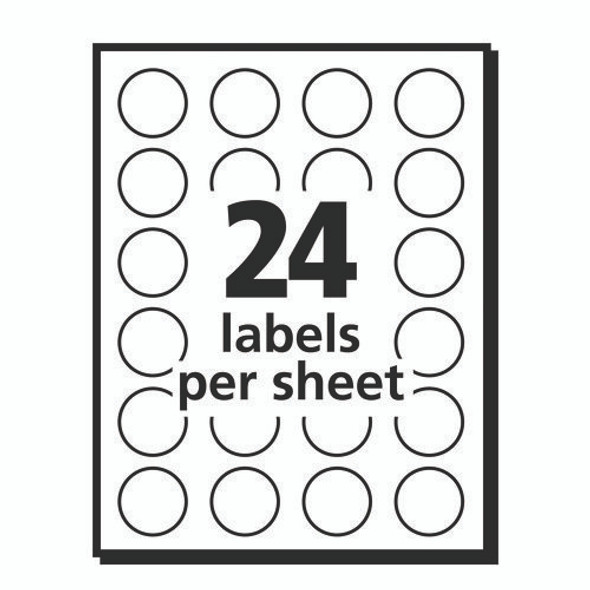 Printable Self-Adhesive Removable Color-Coding Labels, 0.75" dia, Green, 24/Sheet, 42 Sheets/Pack, (5463)