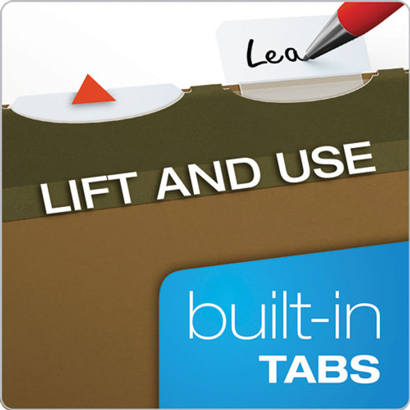 Ready-Tab Extra Capacity Reinforced Colored Hanging Folders, Legal Size, 1/6-Cut Tabs, Standard Green, 20/Box Ready-Tab Extra Capacity Reinforced Colored Hanging Folders, Legal Size, 1/6-Cut Tabs, Standard Green, 20/Box