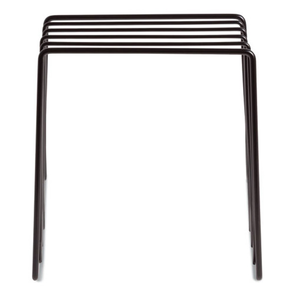Vena Wire Letter Sorter, 5 Sections, Assorted Sizes, 3.94 x 5.24 x 6.1, Black