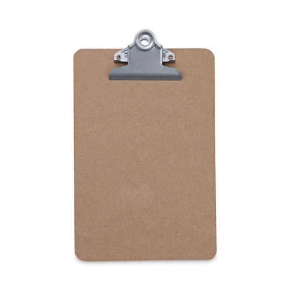 Hardboard Clipboard, 0.75" Clip Capacity, Holds 5 x 8 Sheets, Brown, 3/Pack
