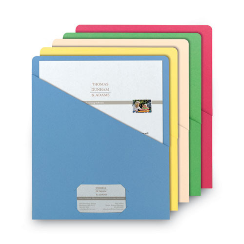 Organized Up Slash Jackets, Letter Size, Assorted Colors, 25/Pack