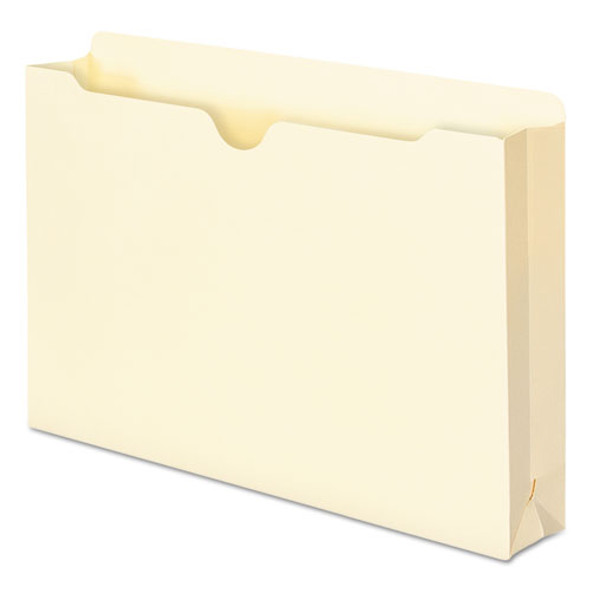 Manila File Jackets, 1-Ply Straight Tab, Legal Size, Manila, 50/Box