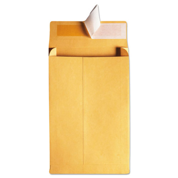 Redi-Strip Kraft Expansion Envelope, #10 1/2, Square Flap, Redi-Strip Adhesive Closure, 9 x 12, Brown Kraft, 25/Pack