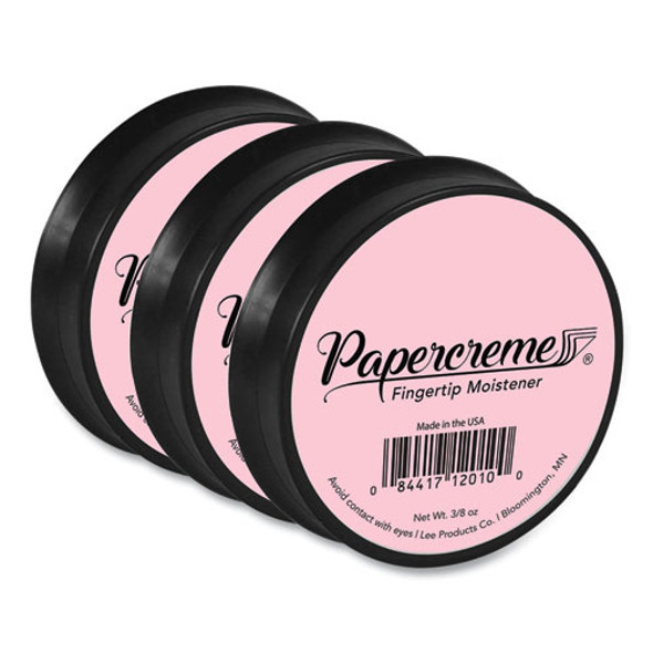 Papercreme Fingertip Moistener, 0.38 oz, Coral, 3/Pack
