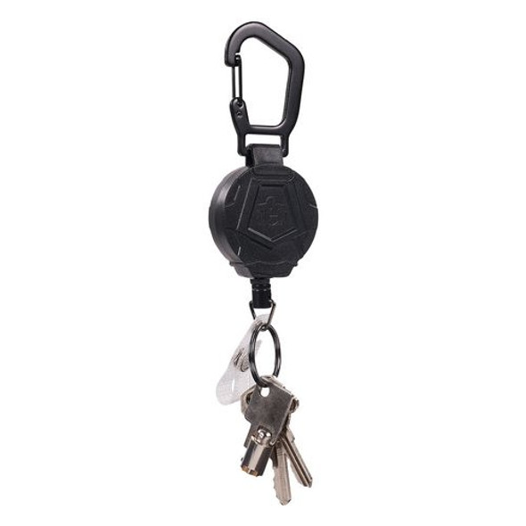 Squids 3391 ID/Badge Reel, Extends 32", Black
