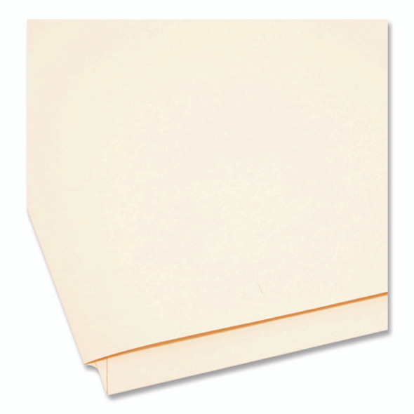 Heavyweight End Tab Fastener Folders, Interior Back-Cover Pocket, 0.75" Expansion, 2 Fasteners, Letter Size, Manila, 50/Box