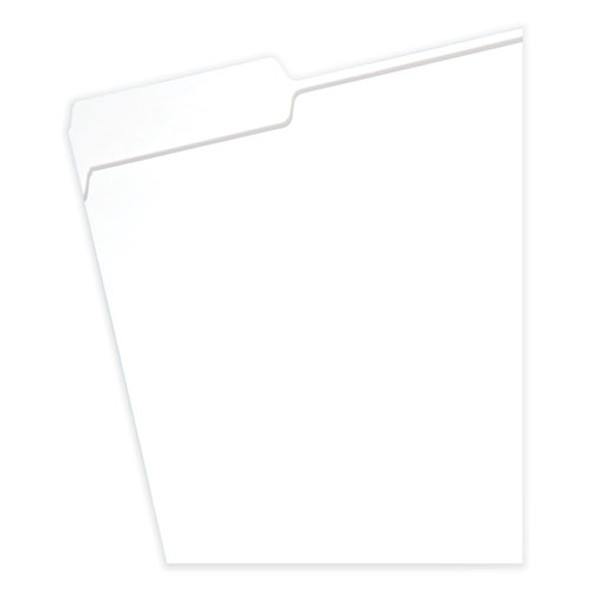 Colored File Folders, 1/3-Cut Tabs: Assorted, Letter Size, 0.75" Expansion, White, 100/Box