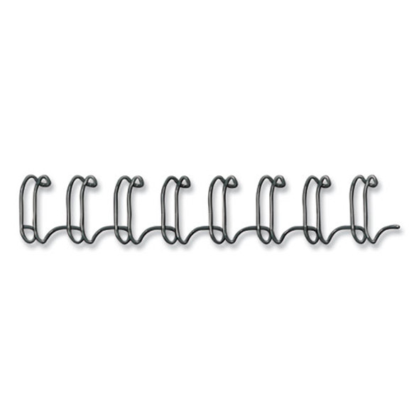 Wire Bindings, 1/4" Diameter, 35 Sheet Capacity, Black, 25/Pack