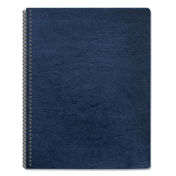 Expressions Classic Grain Texture Presentation Covers for Binding Systems, Navy, 11.25 x 8.75, Unpunched, 200/Pack
