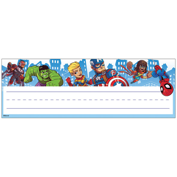 Marvel™ Super Hero Self-Adhesive Name Plates, 36 Per Pack, 3 Packs Marvel™ Super Hero Self-Adhesive Name Plates, 36 Per Pack, 3 Packs