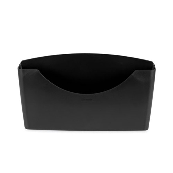 Plastic Partition Additions File Pocket, Letter Size, 14" x 2.5" x 7.75", Dark Graphite