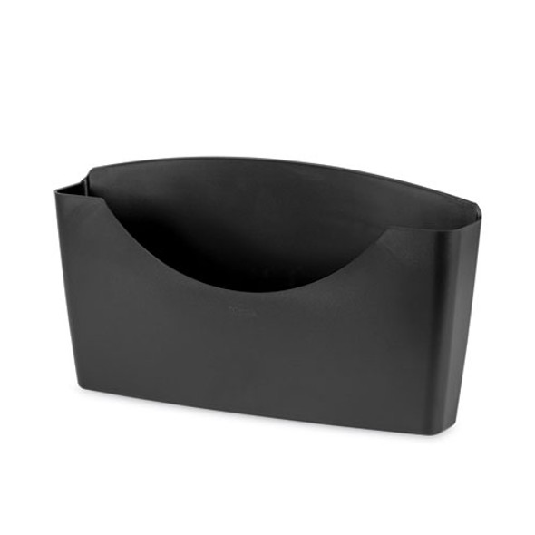 Plastic Partition Additions File Pocket, Letter Size, 14" x 2.5" x 7.75", Dark Graphite