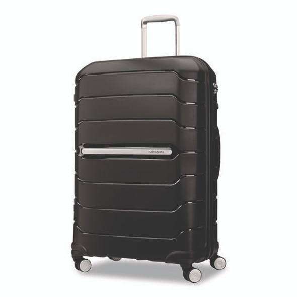 Freeform Hard Side Carry-On Suitcase, Four-Wheeled Spinner, 20.95 x 13.8 x 31.1, Black