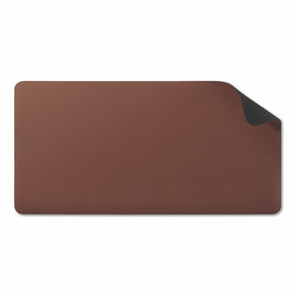 Anti-Slip Faux Leather Desk Pad, 31.5 x 15.7, Brown
