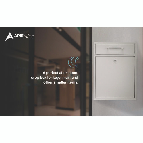 Large Ultimate Secure Drop Box Wall Mounted Mail Box, 11.2 x 4.7 x 16.2, White