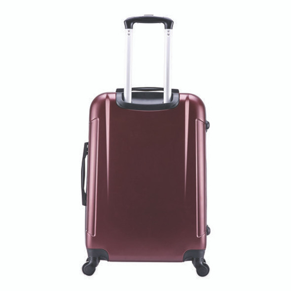 Pilot Hard Side Carry-On Suitcase, Four-Wheeled Spinner, 14.37 x 8.86 x 21.46, Wine