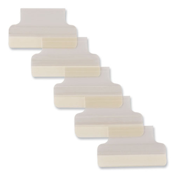 Insertable Index Tabs with Printable Inserts, 1/5-Cut, Clear, 1" Wide, 25/Pack